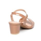 giày sandal nữ cao gót 5cm Hanatabi quai ngang mũi vuông hậu c đế TA bigsize (35-41) mã HNSDG5F1087