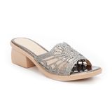 dép nữ đế PU kem siêu nhẹ cao 5cm Hanatabi quai lưới đính đá bigsize (35-42) mã HNDE5F926