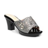dép nữ đế PU đen siêu nhẹ cao 7cm Hanatabi quai lưới đính đá bigsize (36-40) mã HNDE7F1038