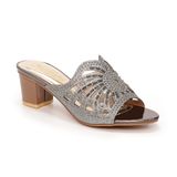 dép nữ cao gót lăn vân gỗ cao 5cm Hanatabi quai lưới đính đá đế TA cao cấp bigsize (35-41) mã HNDE5F910