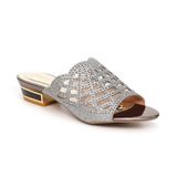 dép nữ cao gót viền đồng 3cm Hanatabi quai lưới đính đá đế TA cao cấp bigsize (35-41) mã HNDE3F951