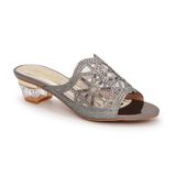 dép nữ cao gót mica 3cm hanatabi quai lưới đính đá đế TA cao cấp bigsize (35-41) mã HNDE5F903
