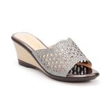 Dép nữ Hanatabi quai lưới đính đá đế xuồng siêu nhẹ cao 7cm mã HNDEL7F945 (Size 35 -> 39)