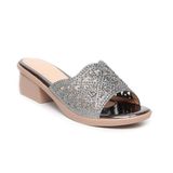 dép nữ đế PU kem siêu nhẹ cao 5cm Hanatabi quai lưới đính đá bigsize (35-42) mã HNDE5F1036