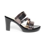 dép nữ đế PU đen siêu nhẹ cao 9cm Hanatabi quai chéo bigsize (36-40) mã HNDE9F1079