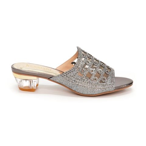 dép nữ cao gót mica 3cm Hanatabi quai lưới đính đá đế TA cao cấp bigsize (35-41) mã HNDE3F915