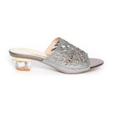 dép nữ cao gót mica 3cm Hanatabi quai lưới đính đá đế TA cao cấp bigsize (35-41) mã HNDE3F959