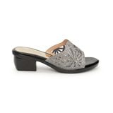 dép nữ đế PU đen siêu nhẹ cao 5cm Hanatabi quai lưới đính đá bigsize (35-42) mã HNDE5F882