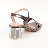 giày sandal nữ cao gót mika 5cm Hanatabi quai xếp mũi vuông đế TA bigsize (35-41) mã HNSDG5F863