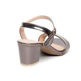 giày sandal nữ cao gót 5cm Hanatabi quai ngang mũi vuông hậu c đế TA bigsize (35-41) mã HNSDG5F1087