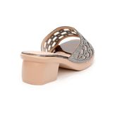 dép nữ đế PU kem siêu nhẹ cao 5cm Hanatabi quai lưới đính đá bigsize (35-42) mã HNDE5F923