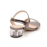 giày sandal nữ cao gót mika 3cm Hanatabi quai ngang mũi vuông đế TA bigsize (35-41) mã HNSDG3F919