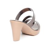 dép nữ đế PU kem siêu nhẹ cao 9cm Hanatabi quai chéo bigsize (36-40) mã HNDE9F1080