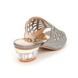 dép nữ cao gót mica 3cm Hanatabi quai lưới đính đá đế TA cao cấp bigsize (35-41) mã HNDE3F916