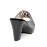 dép nữ đế PU đen siêu nhẹ cao 9cm Hanatabi quai lưới đính đá bigsize (36-40) mã HNDE9F1049