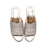 dép nữ cao gót viền đồng 3cm Hanatabi quai lưới đính đá đế TA cao cấp bigsize (35-41) mã HNDE3F951