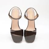 giày sandal nữ cao gót mika 5cm Hanatabi quai xếp mũi vuông đế TA bigsize (35-41) mã HNSDG5F863