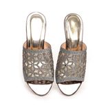 dép nữ cao gót mica 3cm Hanatabi quai lưới đính đá đế TA cao cấp bigsize (35-41) mã HNDE3F962