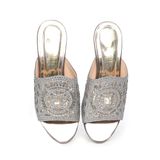 dép nữ cao gót viền đồng 3cm Hanatabi quai lưới đính đá đế TA cao cấp bigsize (35-41) mã HNDE3F949