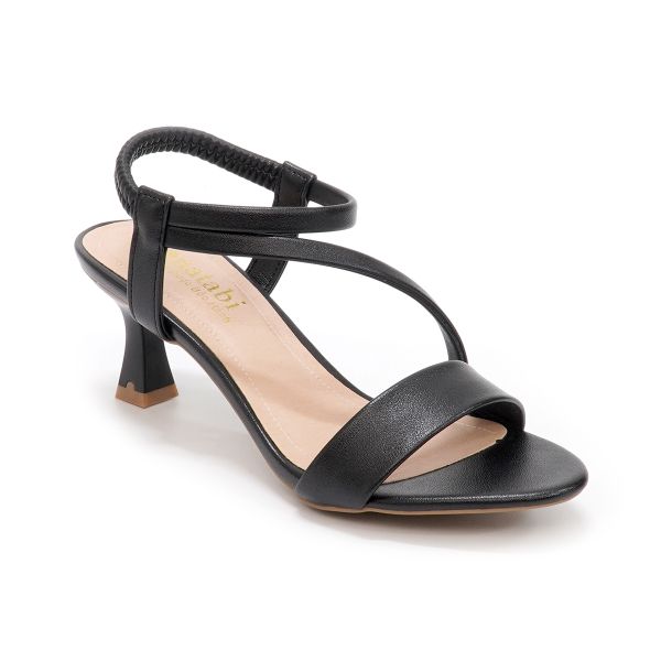 giày sandal nữ cao gót 5cm Hanatabi quai chéo hậu thun đế TA bigszie (35-41) mã HNSDG5F948