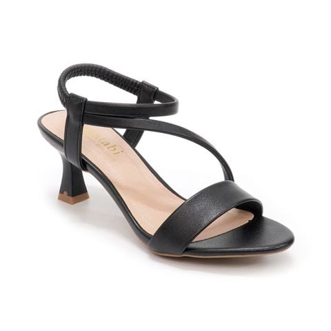 giày sandal nữ cao gót 5cm Hanatabi quai chéo hậu thun đế TA bigszie (35-41) mã HNSDG5F948