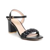 giày sandal nữ cao gót 7cm Hanatabi quai thắt mũi vuông hậu c đế TA bigsize (35-41) mã HNSDG7F918