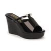 Dép nữ đế xuồng PU siêu nhẹ cao 9cm Hanatabi quai ngang (35-39) mã HNDE9F800