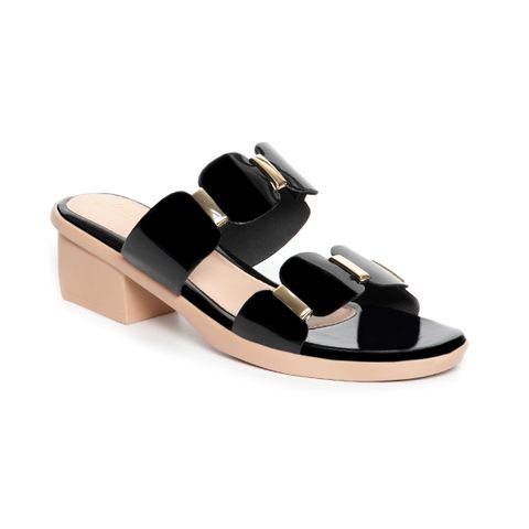 dép nữ đế PU siêu nhẹ cao 5cm Hanatabi quai nhị có khóa bigsize (35-42) mã HNDE3F780