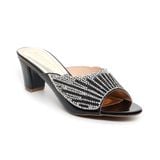 dép nữ cao gót 5cm Hanatabi quai ngang đính đá đế TA cao cấp bigsize (35-41) mã HNDE5F849