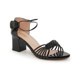 Sandal nữ hanatabi quai thắt bím gót vuông cao 5cm hậu xé mã HNSDX5F868 ( Size 35 -> 39)
