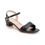 giày sandal nữ cao gót 3cm Hanatabi quai 2 xếp mũi vuông hậu c đế TA bigsize (35-41) mã HNSDG3F935