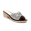 dép nữ đế PU kem siêu nhẹ cao 5cm Hanatabi quai ngang đính đá bigsize (35-42) mã HNDE5F1106