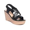 giày sandal nữ đế xuồng PU siêu nhẹ cao 9cm Hanatabi quai đan hậu thun (35-39) mã HNSDX8F1069