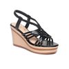 Giày sandal nữ đế xuồng PU siêu nhẹ cao 8cm Hanatabi quai đan hậu thun (35-39) mã HNSDX8F1127