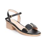 Sandal nữ Hanatabi quai ngang có khóa đế Pu siêu nhẹ cao 5cm hậu C mã HNSDG5F1002 (Size 35 -> 39)