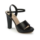 Sandal nữ quai xếp ly gót vuông cao 12cm hậu c mã HNSDH12F88 ( Size 35 -> 39)