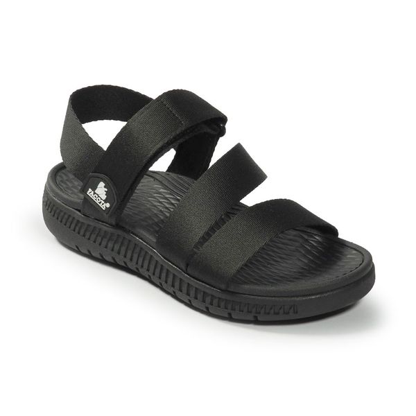 Sandal nam full đen đế nhẹ cao 2 cm mã HNSDFHA271 ( Size 40 -> 44)