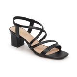 giày sandal nữ cao gót 5cm Hanatabi quai chéo mũi vuông hậu c đế TA bigsize (35-41) mã HNSDT5F856