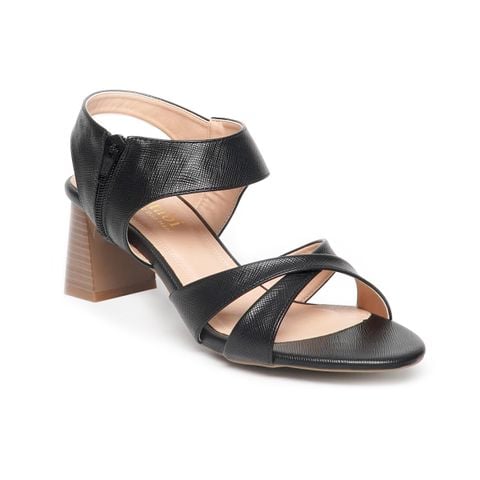 giày sandal nữ cao gót 5cm Hanatabi quai chéo khóa kéo đế TA cao cấp bigsize (35-41) mã HNSDG5F1065