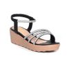 Giày Sandal Nữ Đế PU Siêu Nhẹ Cao 5cm Hanatabi Quai Ngang Hậu Thun (35-40) Mã HNSD5F1173