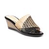dép nữ đế xuồng PU siêu nhẹ cao 7cm Hanatabi quai lưới (35-39) mã HNDEL7F1104
