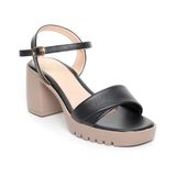 giày sandal nữ đế PU siêu nhẹ cao 7cm Hanatabi quai 1 xếp hậu c (35-39) mã HNSDG7F967