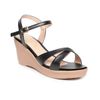 giày sandal nữ đế xuồng PU siêu nhẹ cao 7cm Hanatabi quai chéo hậu c (35-39) mã HNSDX7F999