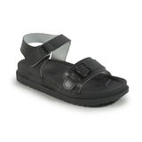 Sandal nữ Hanatabi 2 lớp quai bản ngang có khóa may liền đế cao 3cm mã HNSD607 (Size 35 -> 39)