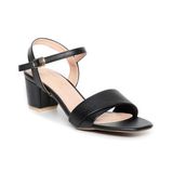 Giày sandal nữ cao gót 5cm Hanatabi quai 1 xếp mũi vuông hậu C đế TA bigsize (35-41) mã HNSDG5F862