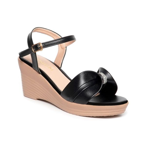 giày sandal nữ đế xuồng PU siêu nhẹ cao 7cm Hanatabi quai bông hậu c (35-39) mã HNSDX7F1018