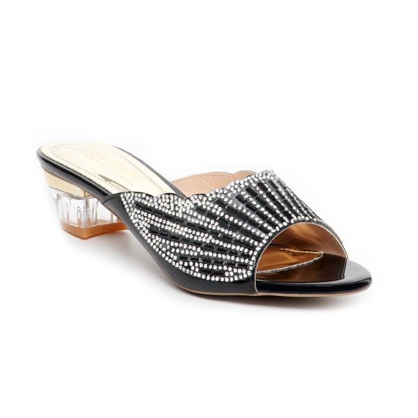 dép nữ cao gót mica 3cm Hanatabi quai ngang đính đá đế TA cao cấp bigisze (35-41) mã HNDE3F994