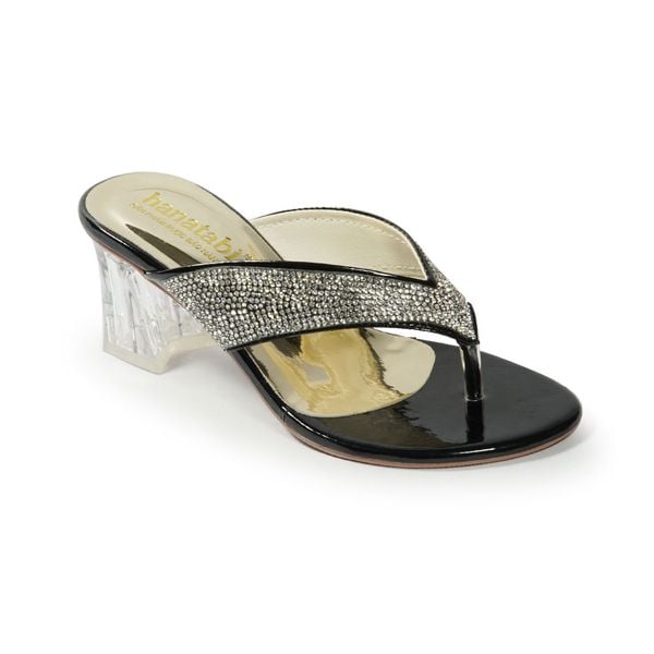 Dép kẹp nữ Hanatabi quai xoàn gót cao 5cm mã HNDE5F459 ( Size 35 -> 39)