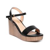 giày sandal nữ đế xuồng PU siêu nhẹ cao 9cm Hanatabi quai ngang hậu c (35-39) mã HNSDX9F1084