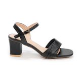 giày sandal nữ cao gót 5cm Hanatabi quai xếp mũi vuông hậu C đế TA bigsize (35-41) mã HNSDG5F864